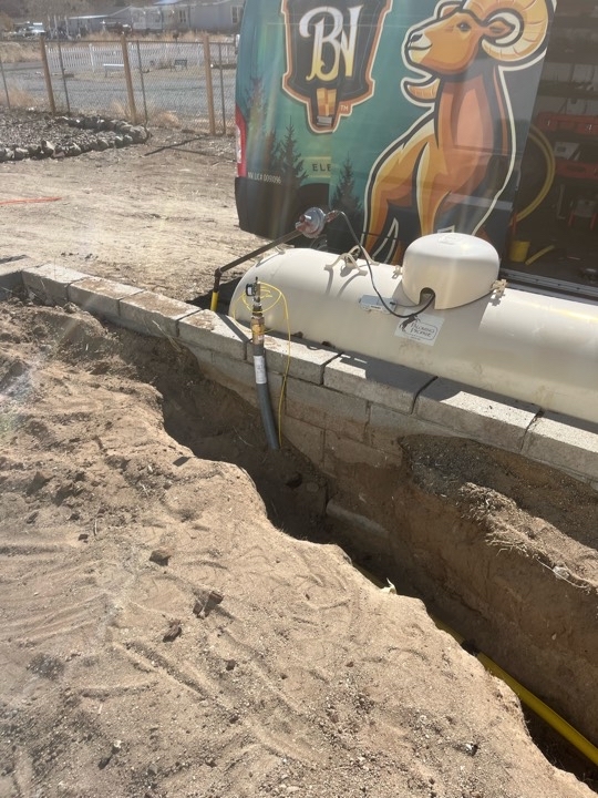 Over 60 feet of Gas Line Installation Project for Reno Nevada Customer