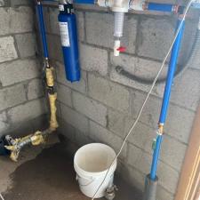 Water-Filter-Install-due-to-Leak-in-Supply-Line-from-Holding-Tank 2